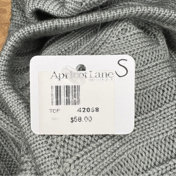 NEW Small Le Lis Green Wool Blend Crop Top Knit Sleeveless Tank Top Scoop Neck - Picture 7 of 10